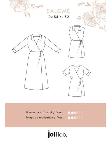 Modello di abito a portafoglio Salomé - Joli Lab