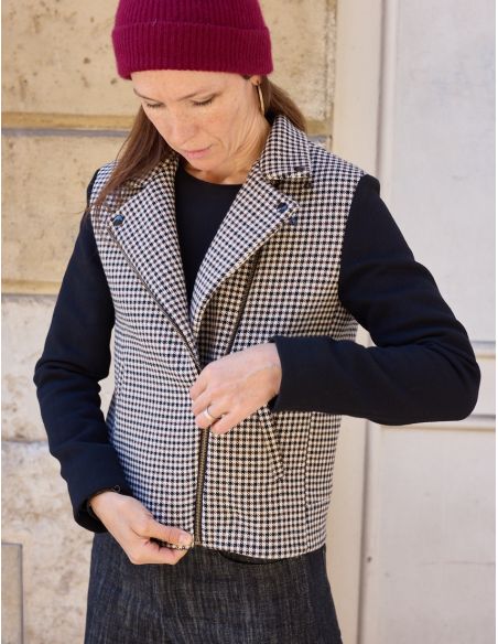 Modello di giacca stile perfecto Electra - Atelier Scämmit
