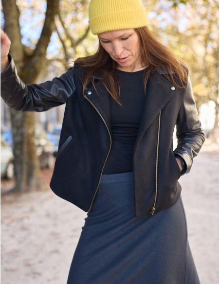 Modello di giacca stile perfecto Electra - Atelier Scämmit
