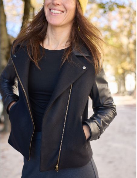Modello di giacca stile perfecto Electra - Atelier Scämmit