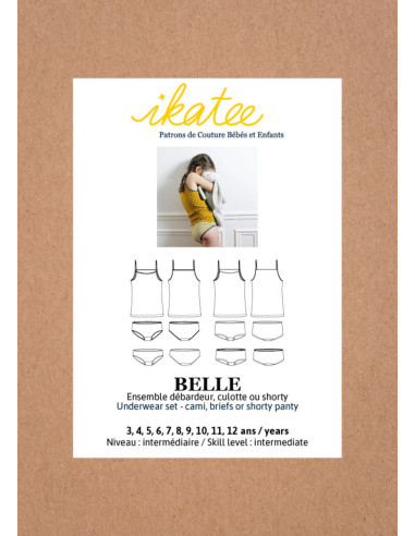 Modello di canotta, mutandine o shorty Belle - Ikatee