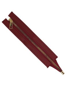 Chiusura lampo speciale borsa in similpelle 30 cm - Bordeaux