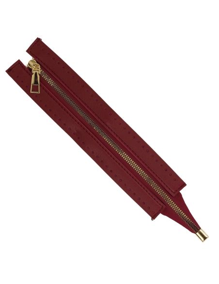 Chiusura lampo speciale borsa in similpelle 30 cm - Bordeaux