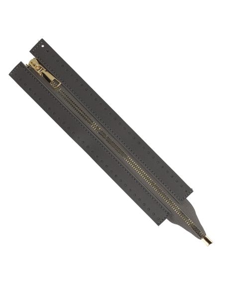 Chiusura lampo speciale per borsa in similpelle 30 cm - Grigio scuro