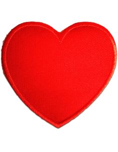 Toppa termoadesiva cuore rosso