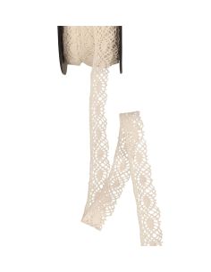 copia di Pizzo cotone eleganza 14 mm - Bianco