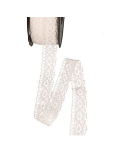 Pizzo cotone Rosalie 21 mm - Bianco
