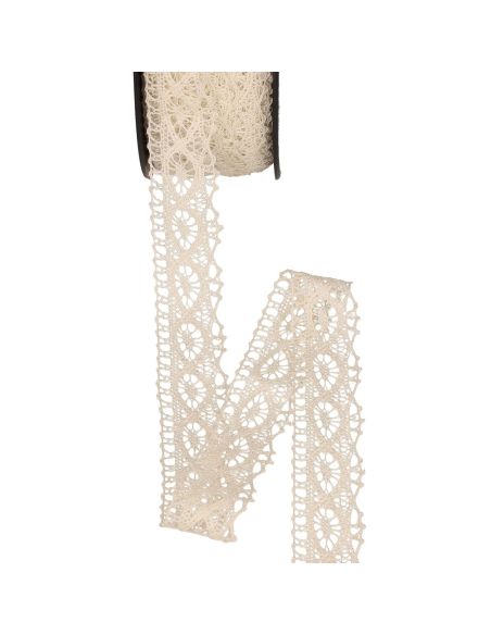 Pizzo cotone Rosalie 21 mm - Ecru