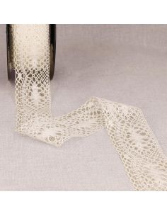 Pizzo cotone Aurore 48 mm - Ecru