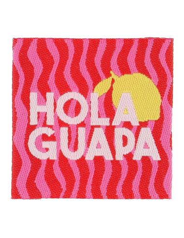 Set di 4 etichette da cucire - Hola guapa