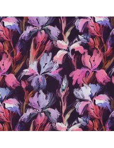 Tessuto viscosa - Iris viola