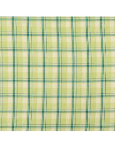 Tessuto flanella tartan scozzese - Verde righe menta 2