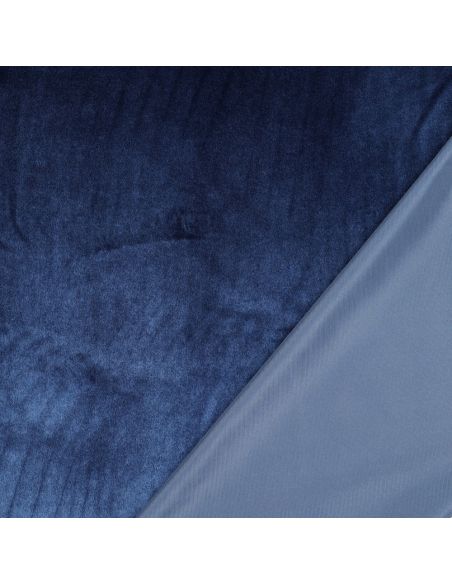 Tessuto velluto di lusso per arredamento - Blu marino
