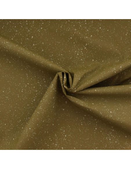 Tessuto tela impermeabile per cerata - Batik verde oliva