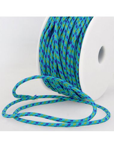 Cavo multicolore sport - Blu, viola e verde