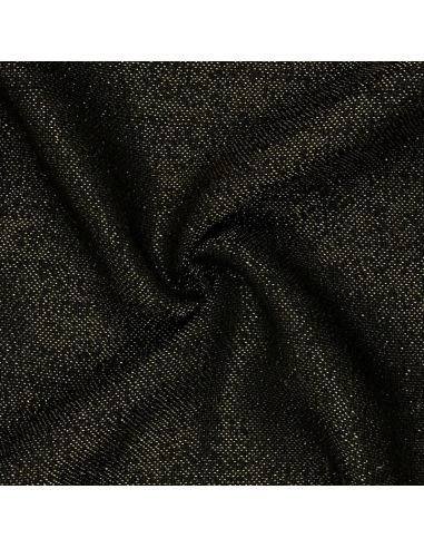 Tela di juta lurex - Nero