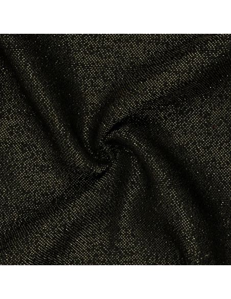 Tela di juta lurex - Nero