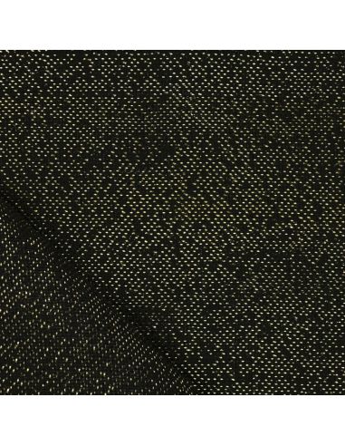 Tela di juta lurex - Nero