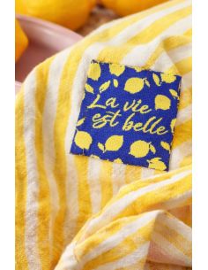 Set di 4 etichette da cucire - La vita è bella 2